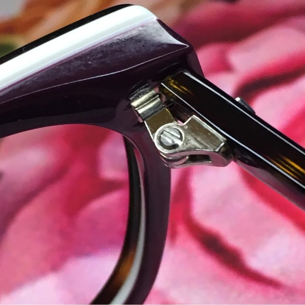 Fendi Dark Havana Black & White acetate large frames glasses FF 0251 086 140 new